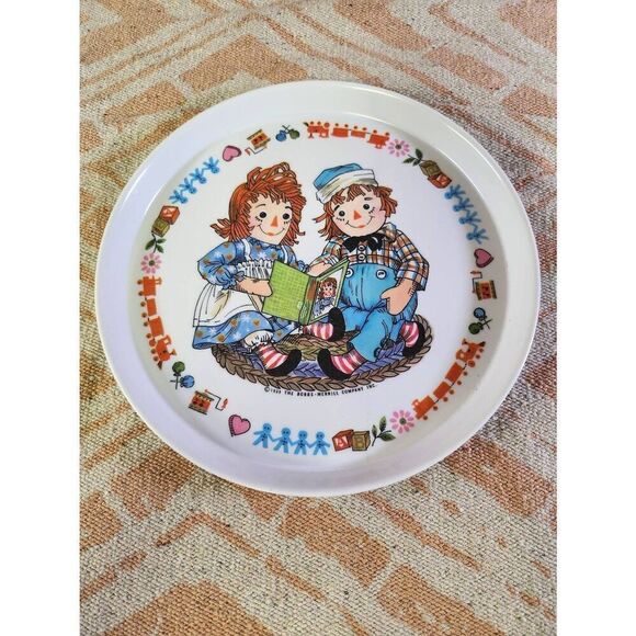Oneida Deluxe Melamine Raggedy Ann and Andy Plate #A82 - Picture 1 of 6